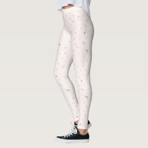 Legging Padrão de Estrela Pastel