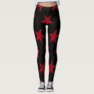 Legging Padrão de estrelas de ouro 8