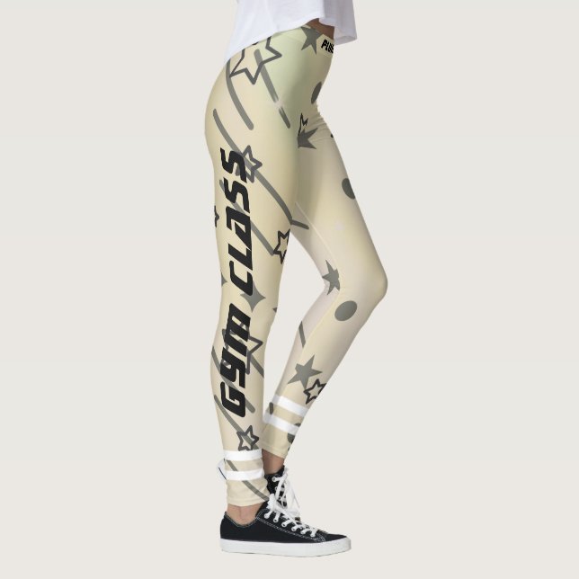 Legging Padrão de estrelas personalizadas do exercício (Direita)