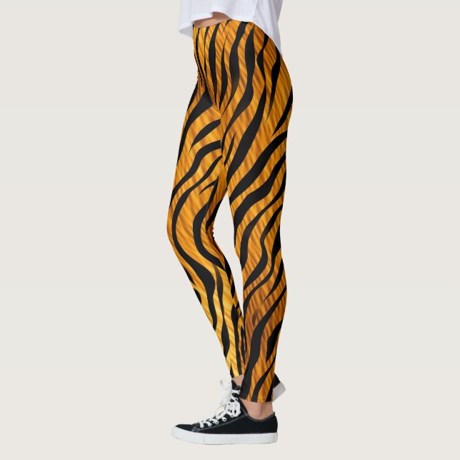 Legging Padrão de faixas de Tigre (Esquerda)