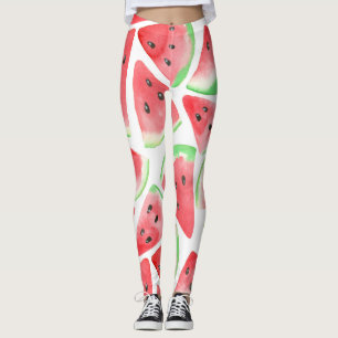 Legging Padrão de fatias de melancia