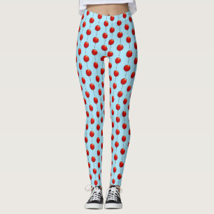 Legging Padrão de Festa de aniversário dos Balões Vermelho