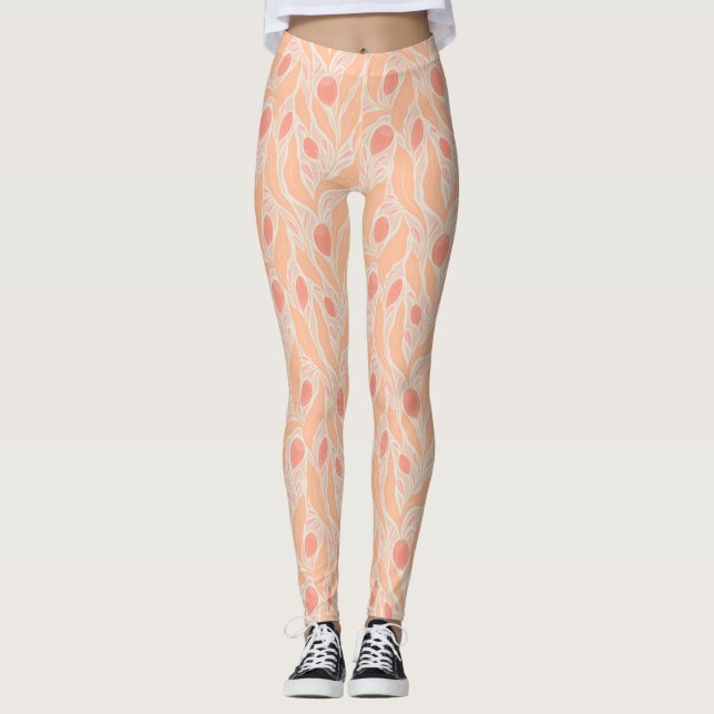Legging Padrão de flores (Frente)