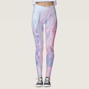 Legging Padrão de Flores Silvestres em Aquarela Caprichosa