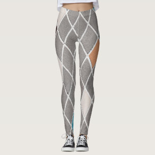 Legging Padrão de Flores Silvestres em Aquarela Caprichosa