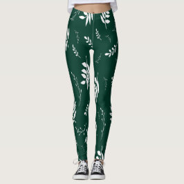 Legging padrão de folha