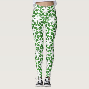 Legging Padrão De Folha, Padrão De Folhas, Folhas Verdes