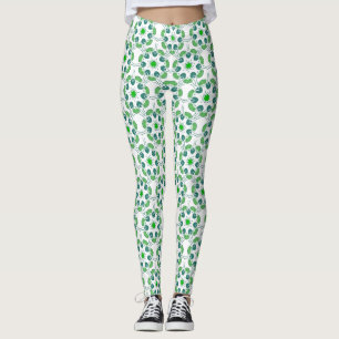 Legging Padrão De Folha, Padrão De Folhas, Folhas Verdes