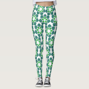 Legging Padrão De Folha, Padrão De Folhas, Folhas Verdes