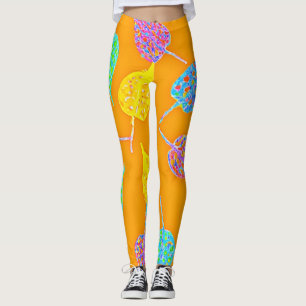 Legging Padrão de Folha Retroativa