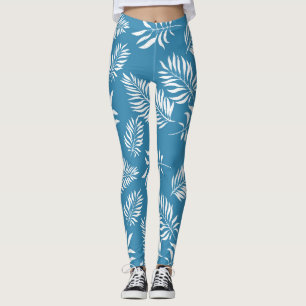 Legging Padrão de Folhas 13