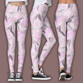 Legging Padrão de Frutas | Citrinos Vibrantes