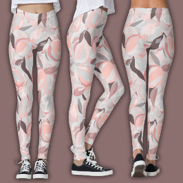 Legging Padrão de Frutas | Citrinos Vibrantes