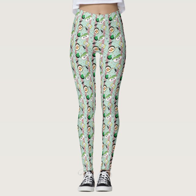 Legging Padrão de Golfe do Sushi do Japonês Bonito (Frente)