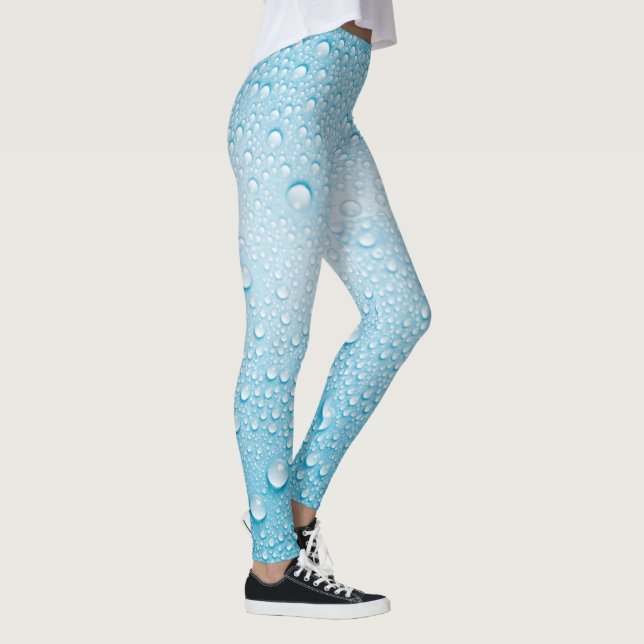 LEGGING PADRÃO DE GOTA DE CHUVA AZUL (Direita)