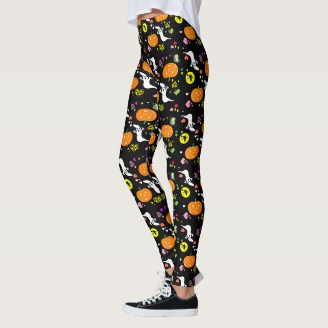 Legging Padrão de Halloween (Esquerda)