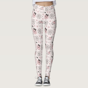 Legging Padrão de Halloween Rosa de Kawaii com Fantasma, A