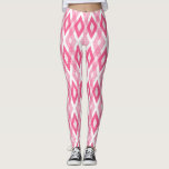 Legging Padrão de Harlequin Grunge Rosa Quente<br><div class="desc">Na moda,  leggings rústicas e únicas,  com um padrão de harlequin rosa e branco grunge quente. Outras cores estão disponíveis.</div>
