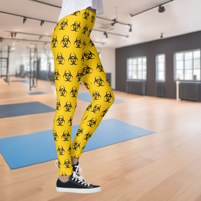 Legging Padrão de Ícone de Perigo Biológico (Criador carregado)