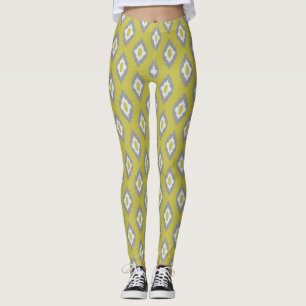 Legging Padrão de Ikat vintage