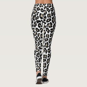 Legging Padrão de Impressão de Animais Selvagens de Gato