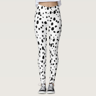 Legging Padrão de Impressão de Cães Dalmáticos Modernos