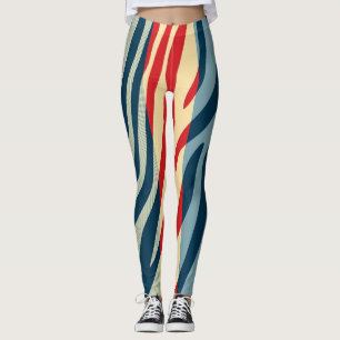 Legging Padrão de Impressão de Zebra Moderna #13