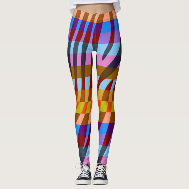 Legging Padrão de Impressão de Zebra Moderna #5 (Frente)