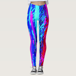 Legging Padrão de Intermitência de Cores