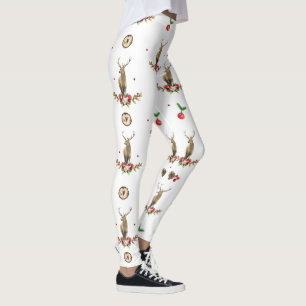 Legging Padrão de inverno do Dia do Natal