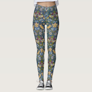 Legging Padrão de ladrão de morango William Morris