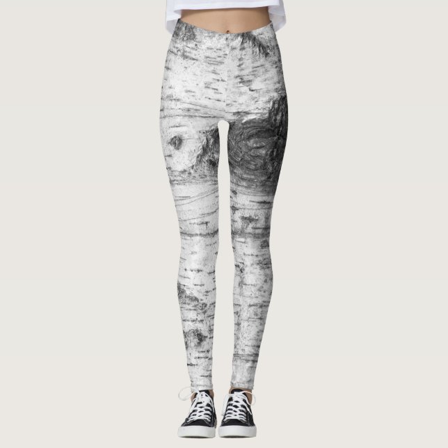 Legging Padrão de latido de aves (Frente)