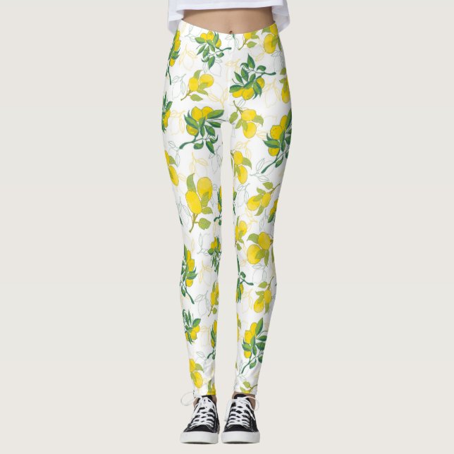 Legging padrão de limão (Frente)