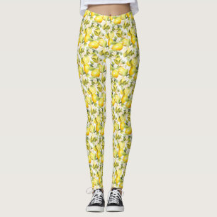 Legging Padrão de Limão Costeiro Amalfi