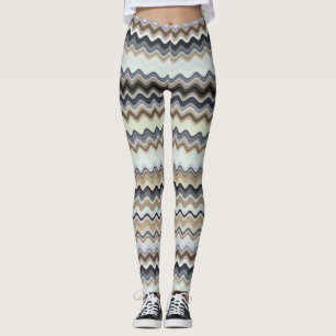 Legging Padrão de linha ondulada