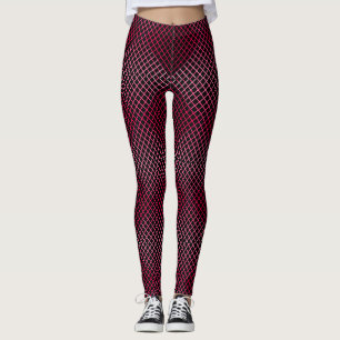 Legging Padrão de linhas de gradiente 02 rosa