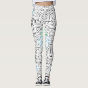 Legging Padrão de linhas diagonais GB 01.w