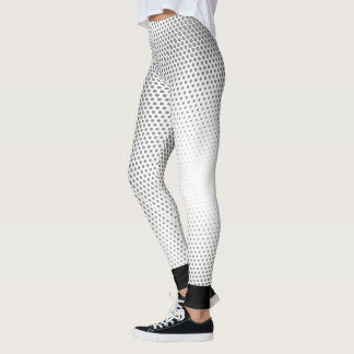 Legging Padrão de listras pontilhadas
