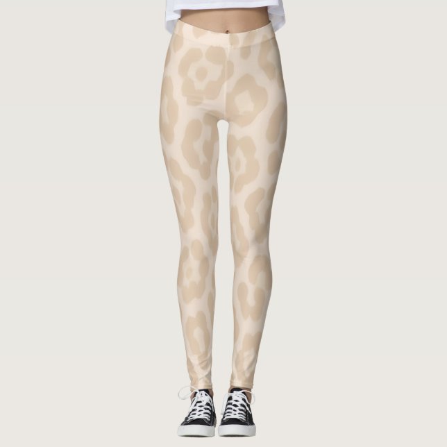 Legging Padrão de Luxo Animal Macio | quente (Frente)