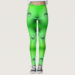Legging Padrão de mastigação com tonalidades de neon e Lim