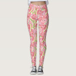 Legging Padrão de Melancia Whimsical<br><div class="desc">As fatias de melancia formam um padrão único neste design de aquarelas que atraem os olhos. Excelente de piqueniques,  festas de verão ou apenas saindo.</div>