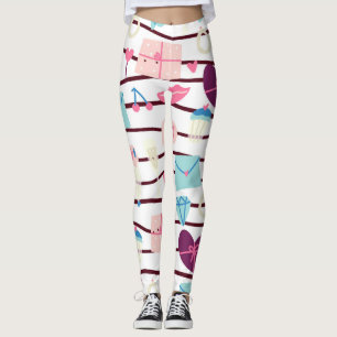 Legging Padrão de Menina Bonito