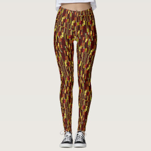 Legging Padrão de Milho Indiano para o outono