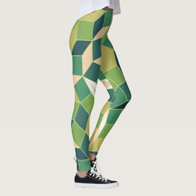 Legging Padrão de Moss Camouflage (Direita)