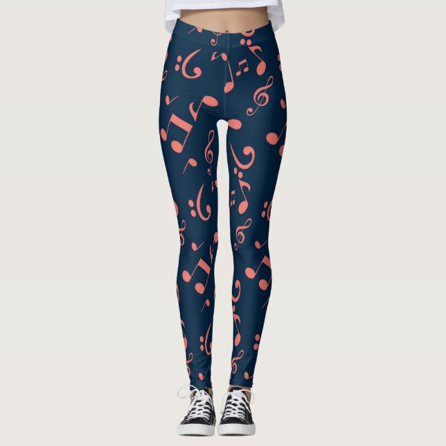Legging Padrão de música (Frente)