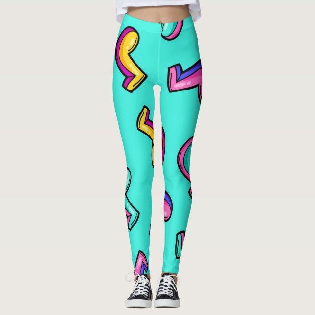 Legging Padrão de música (Frente)