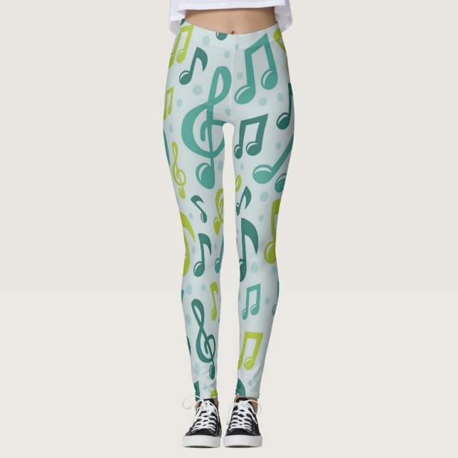Legging Padrão de música (Frente)