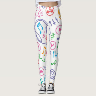Legging Padrão de música