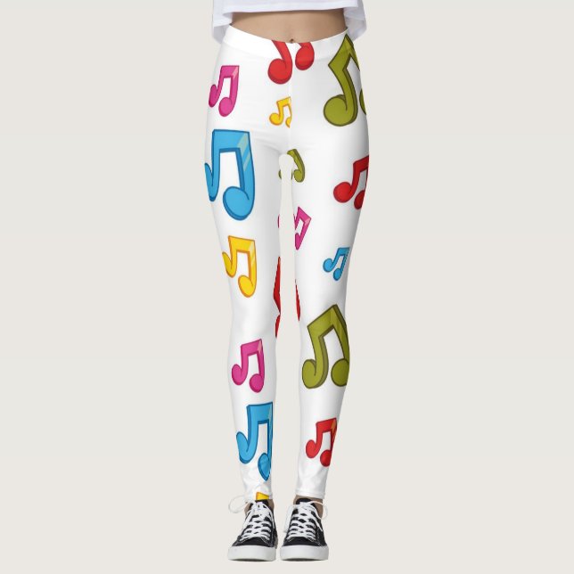 Legging Padrão de música (Frente)