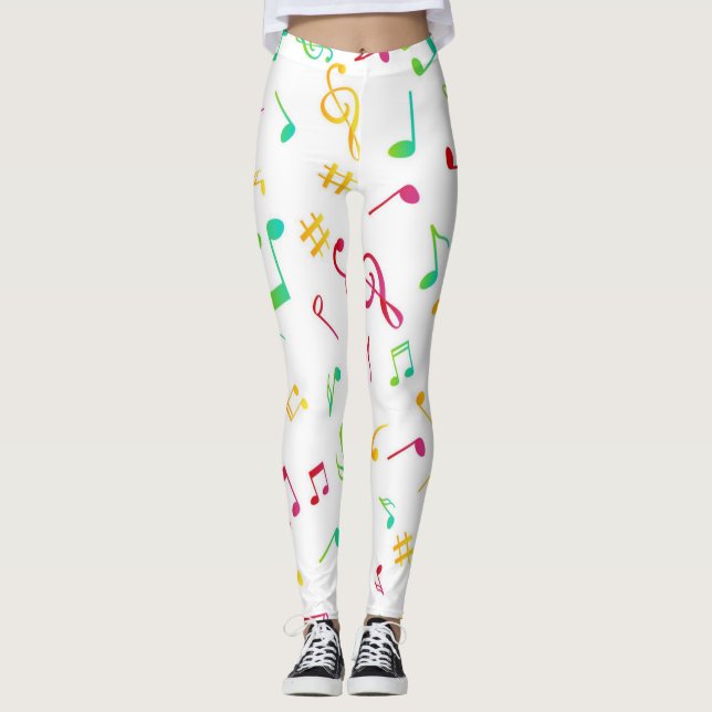 Legging Padrão de música (Frente)
